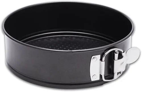 HIWARE 9 Inch Non-stick Cheesecake Pan Springform Pan with Removable Bottom/Leakproof Cake Pan – Black