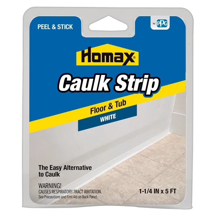 Homax 34030 Caulking Strip, White, 120 deg F
