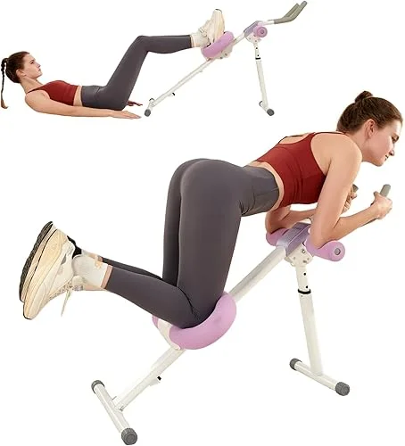 HOTWAVE AB Machine Workout Equipment, Adjustable Trainer for Stomach Workout – Foldable Core Ab Exercise System