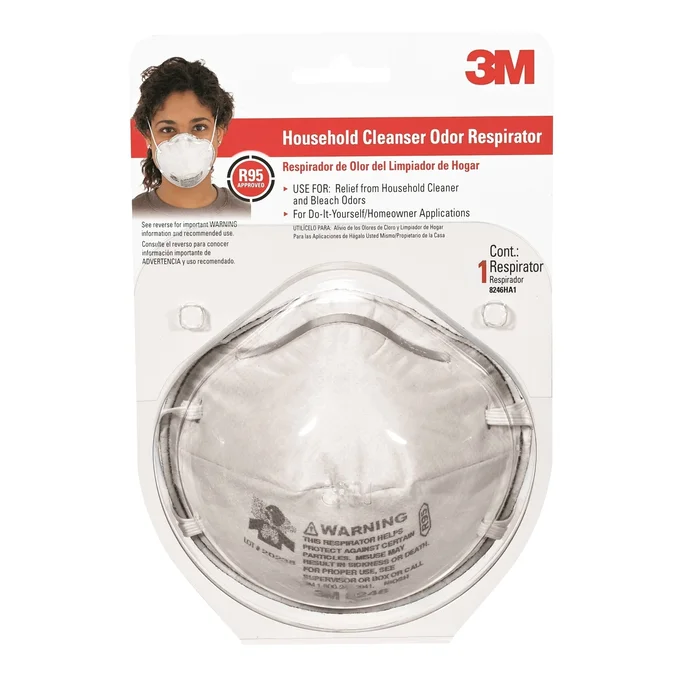 Household Cleaning And Bleach Odor Respirator For Protection Against Chemical Fumes