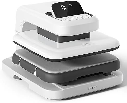 HTVRONT Auto Heat Press 2 – Heat Press Machine for T Shirts with Adjustable Pressure & Higher Heating Height, Heats Up Fast and Evenly Heat Press 15×15 for HTV, Sublimation, Heat Press Projects