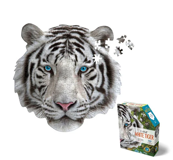 I AM White Tiger Mini Puzzle 300 pieces (Madd Capp Mini Puzzles)