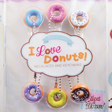 I Love Donuts Necklace & Keychain Mix 1″Capsules