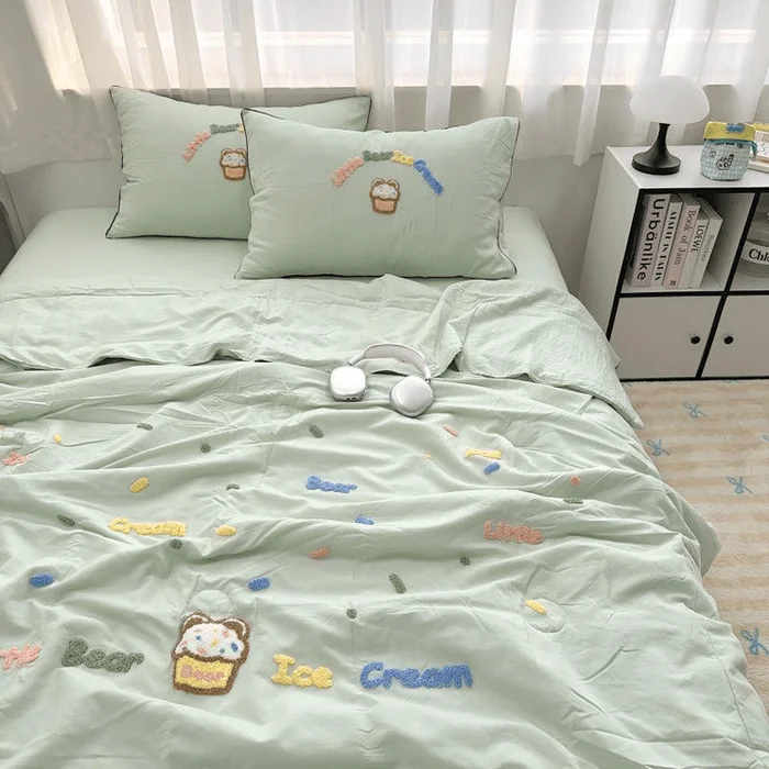 Ice Cream Cooling Quilt(Quilt Only) Twin Size-Green