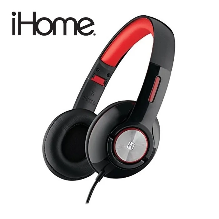 iHome iB45BC On-Ear Foldable Headphones with Pouch