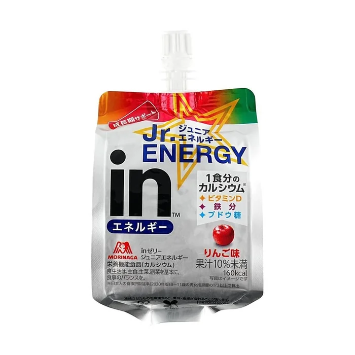 In Jelly Energy Jelly Drink ,Apple Flavor,6.35oz【Supplement Vitamin D Iron Glucose】