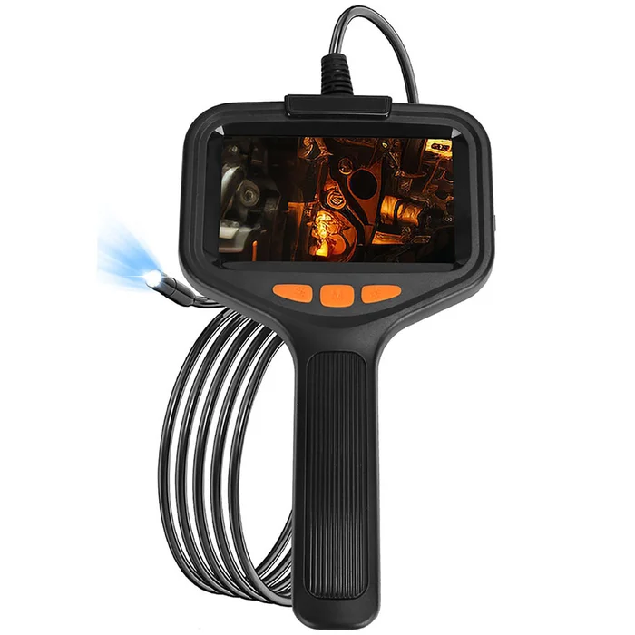 Industrial Endoscope Camera, 8mm Lens, 4.3-Inch Screen
