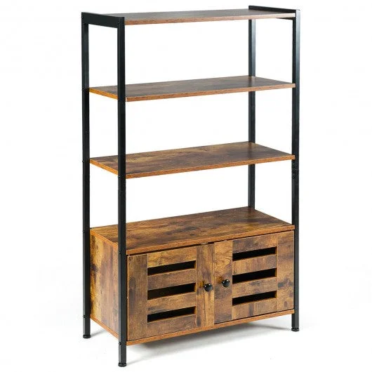 Industrial Storage Shelf w/2 Shutter Doors