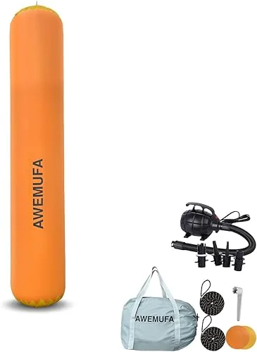 Inflatable Boat Fender for Docking Heavy Duty, Large Boat Bumper for Docking with 110-120V Electric Air Pump, Inflatable Dock Bumper for Pontoon Boat, Fishing Boat, Small Yacht