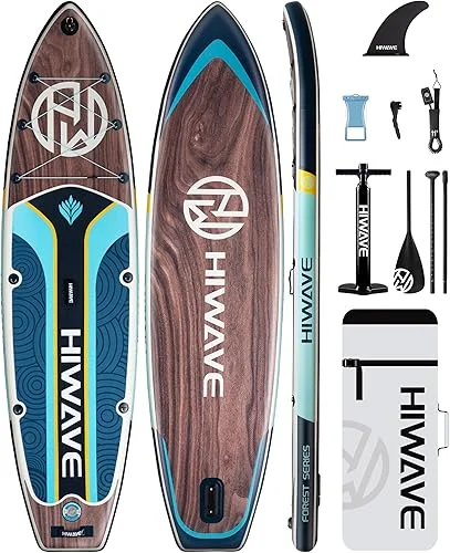 Inflatable Paddle Board 11 '* 34 ‘* 6’ Extra Wide Sup Board, 350lb Capicity Paddle Board for Adults, Suitable for Sea and Lakes, 2+1Family Board