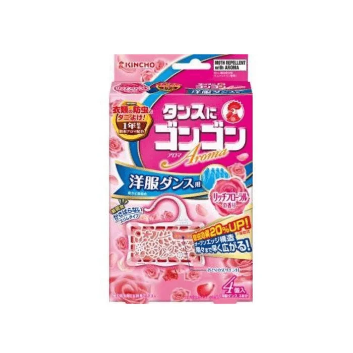 Insect repellent for wardrobe rich flower scent 4 pcs