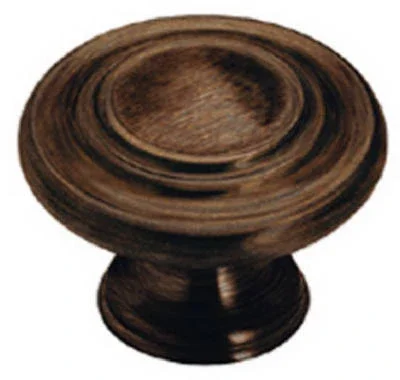 Inspirations Cabinet Knob, Oil-rubbed Bronze, 1-5/16 In. Round