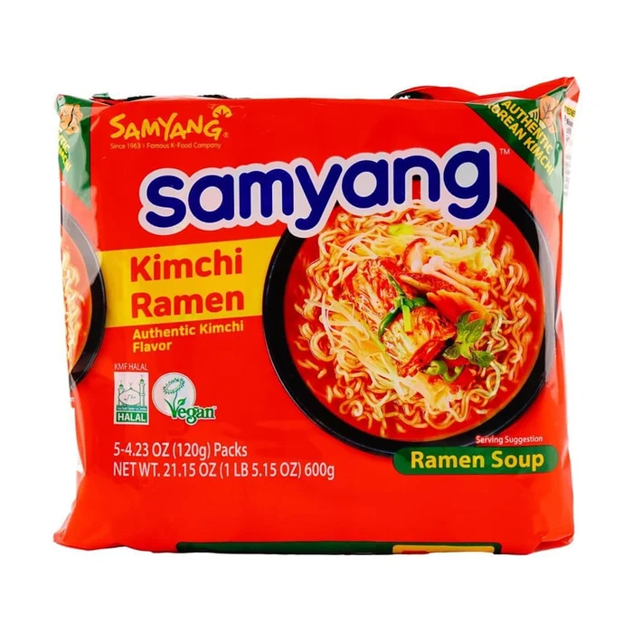Instant Noodles Kimchi Ramen Multi,5packs,21.15 oz