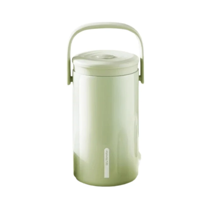 Insulated Lunch Box Insulated Bucket Stainless Steel Bento Box 1.9L Yellow 316L Stainless Steel