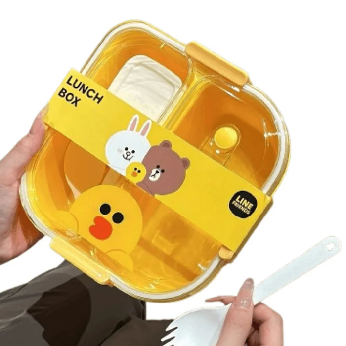 Insulated lunch box microwave heating new bento lunch box Sally Chicken – 1100ml1 pack