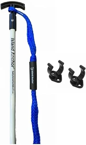 Island Anchor – 1′ x 8' – Shallow Water Anchor Pole : Built for Larger Boats : Securely Anchor on the Beach, Sandbar or in Shallow Water