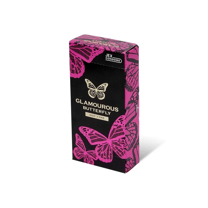 【Japanese Edition】JEX Condom Little Butterfly 6pcs Lubrication/Warm Sensation Available Hot Type