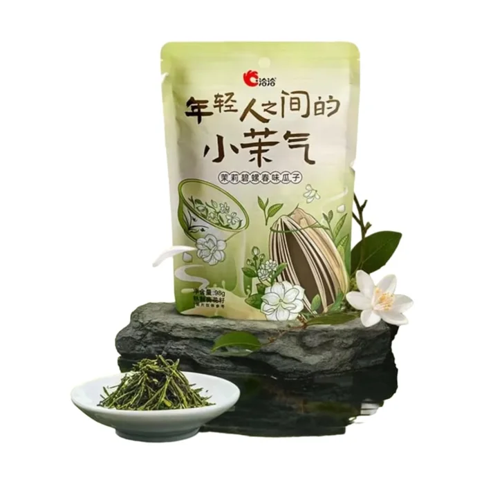 Jasmine Biluo Spring Flavor Melon Seeds New Launch: Snack Sunflower Seeds 98g*1 bag