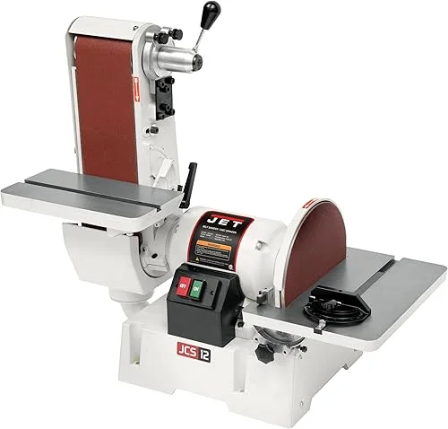 JET Benchtop 6′ x 48′ Belt and 12′ Disc Sander, 1-1/2 HP, 115/230V 1Ph (Model JSG-6DC)
