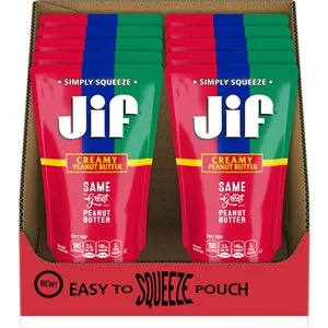Jif Squeezable Pouch-13 oz.-10/Case