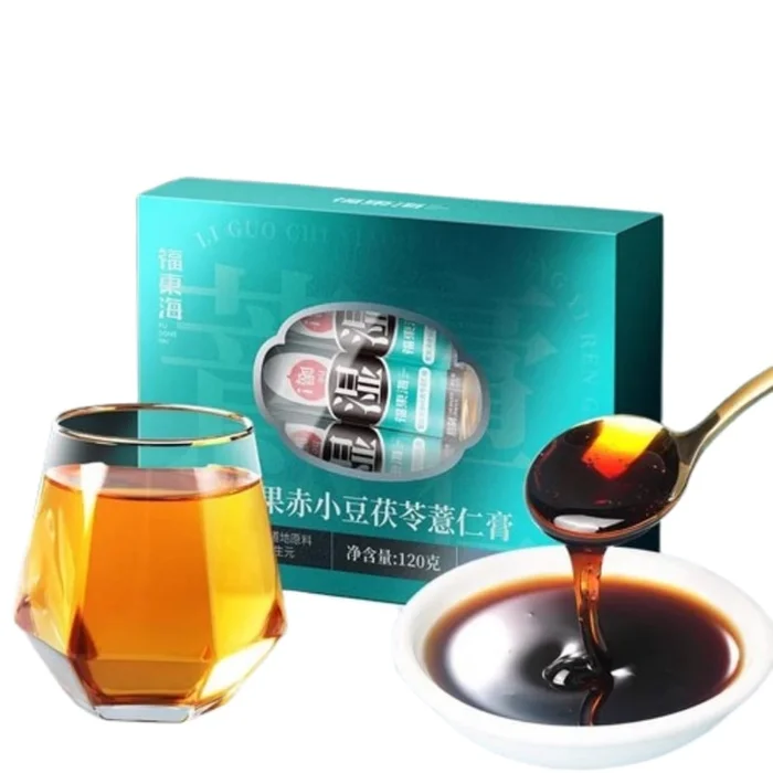 Job's Tears Cream Pear Fruit Cactus Adzuki Bean Poria Tea Cream Dispel Dampness 12g*10pcs