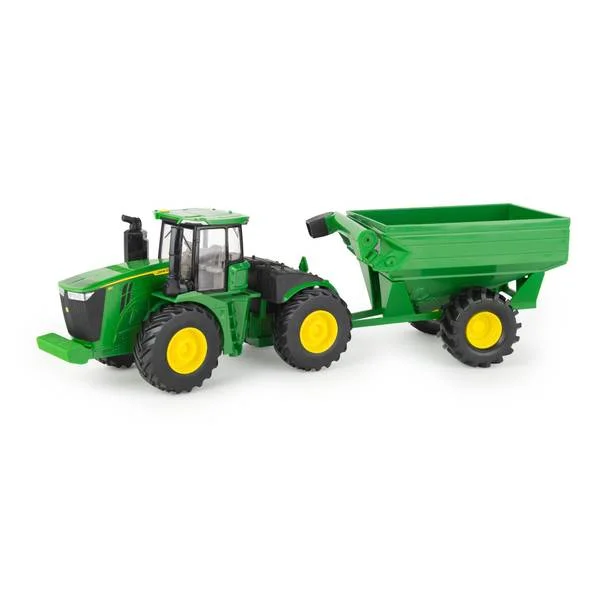 John Deere 1:32 Scale 9R Tractor with Grain Wagon