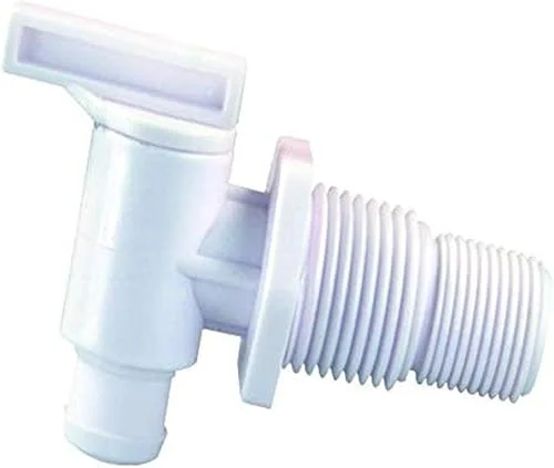 JR Products 03175 Dual Threaded Drain Cock , White