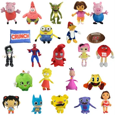 Jumbo Plush Mix 100% Licensed 50pc