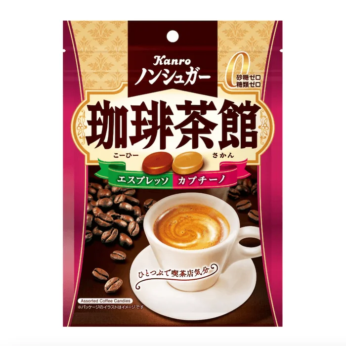 KANRO Sugar-free Hard Candy Sugar-free Coffee Double Flavor 72g
