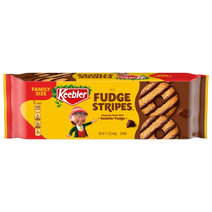 Keebler – Fudge Stripes Fudge Stripe Original Cookies-17.3 oz.-12/Case
