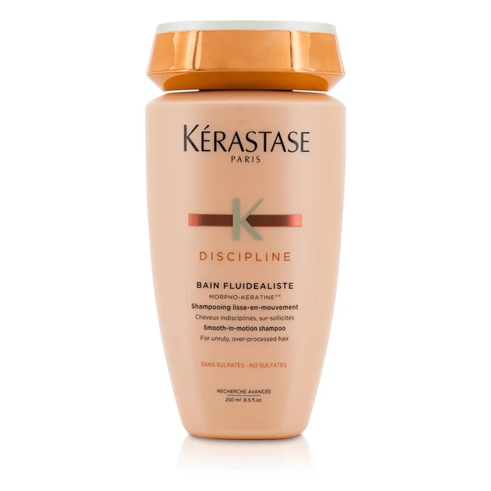 KERASTASE Discipline Bain Fluidealiste Smooth-In-Motion Sulfate Free Shampoo – Unruly Over-Processed Hair 250ml/8.5oz