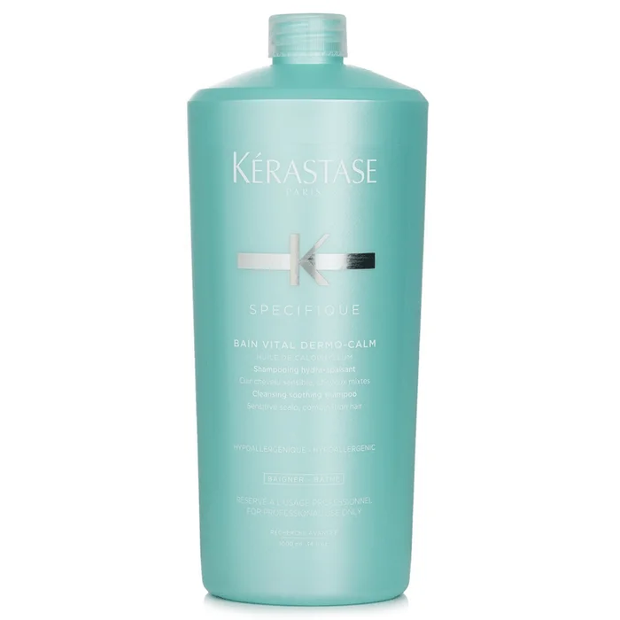 Kerastase Specifique Bain Vital Dermo-Calm Cleansing Soothing Shampoo (Sensitive Scalp Combination Hair) 1000ml/34oz