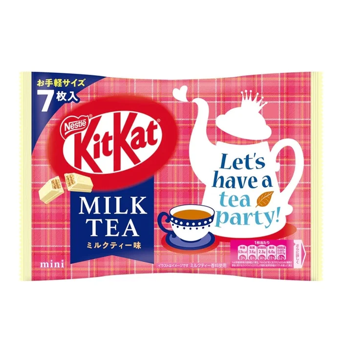 KITKAT chocolate wafer biscuits mini milk tea flavor 7 pieces