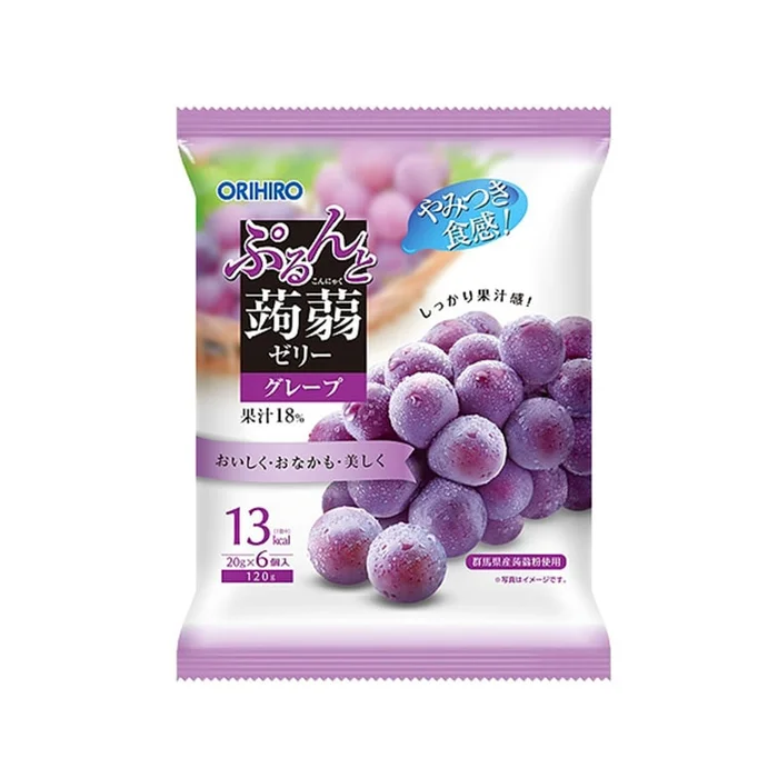 Konnnyaku Jelly Grape Flavor 20g*6 packs/120g