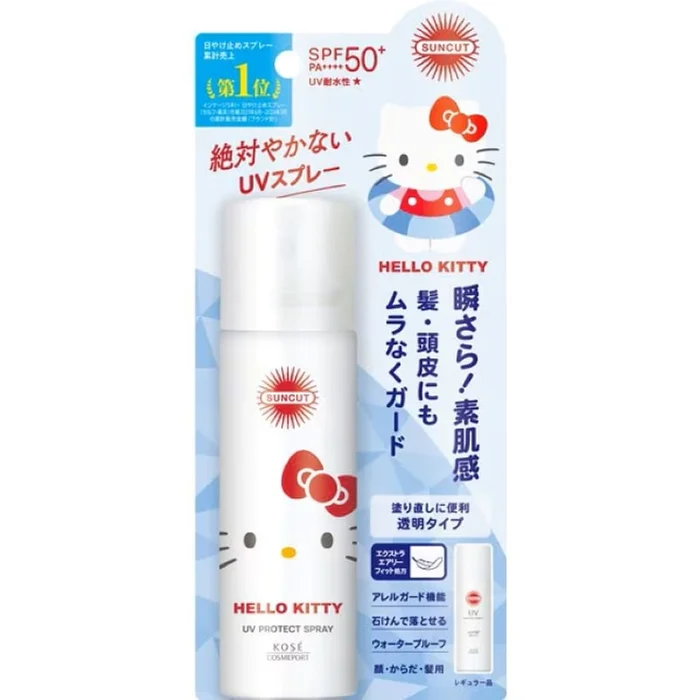 KOSE SUNCUT Sunscreen UV Protection Spray Unscented SPF50+ PA++++ 60G