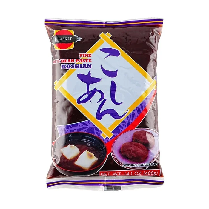 Koshian – Fine Red Bean Paste ,14.10oz 【For Cake, Bread and Pastry Baking】