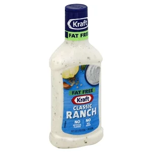 Kraft Fat Free Ranch Dressing Bottle-16 fl oz.-6/Case