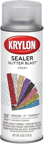 Krylon 6 oz K03800000 Clear Sealer Glitter Blast Spray Coating
