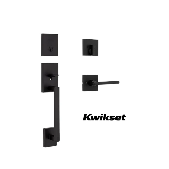 Kwikset San Clemente Front Door Lock Handle and Deadbolt Set