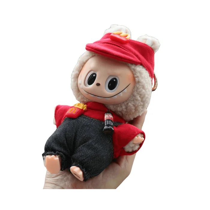 Labubu Doll Clothes 17cm Cute Doll Dressing Set McDonald's Doll Outfit Set 1 pack