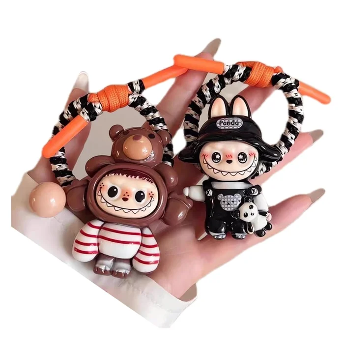 Labubu headband 2 pack 2025 super fairy high-end thickened dopamine rubber band headband hair accessory