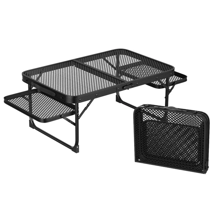 LakeForest® Foldable Camping Table with Side Trays