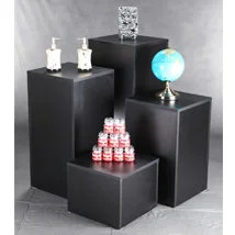 Laminated Wood Display Cubes – 4 Piece Set