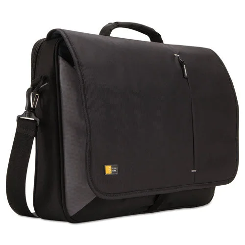 Laptop Messenger, Fits Devices Up To 17″, Dobby Nylon, 3.37 X 17.75 X 13.75, Black