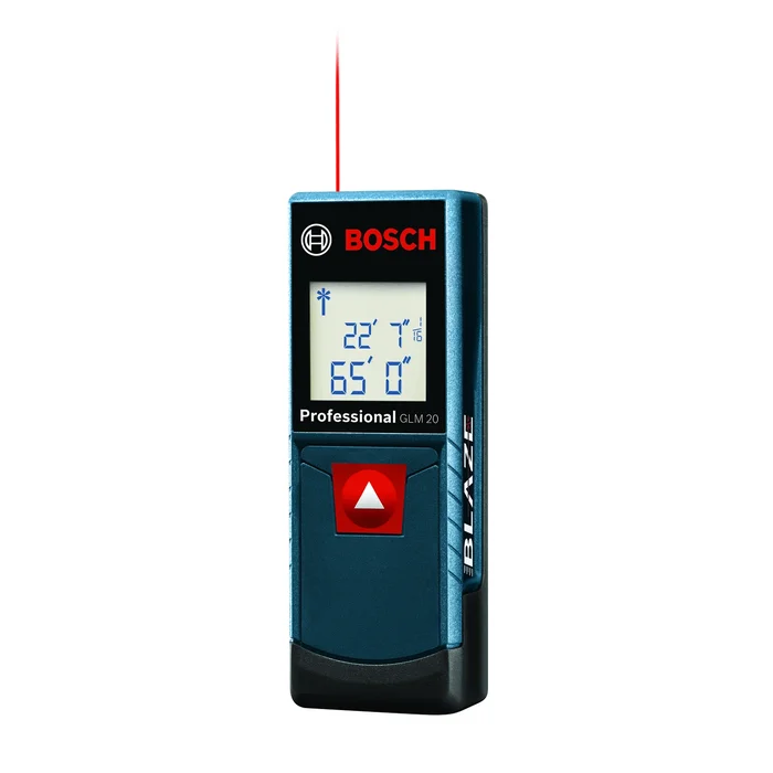 Laser Distance Measure With Backlit Display And 65 Foot Measuring Range