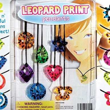 Leopard Print Pendants 2″Capsules