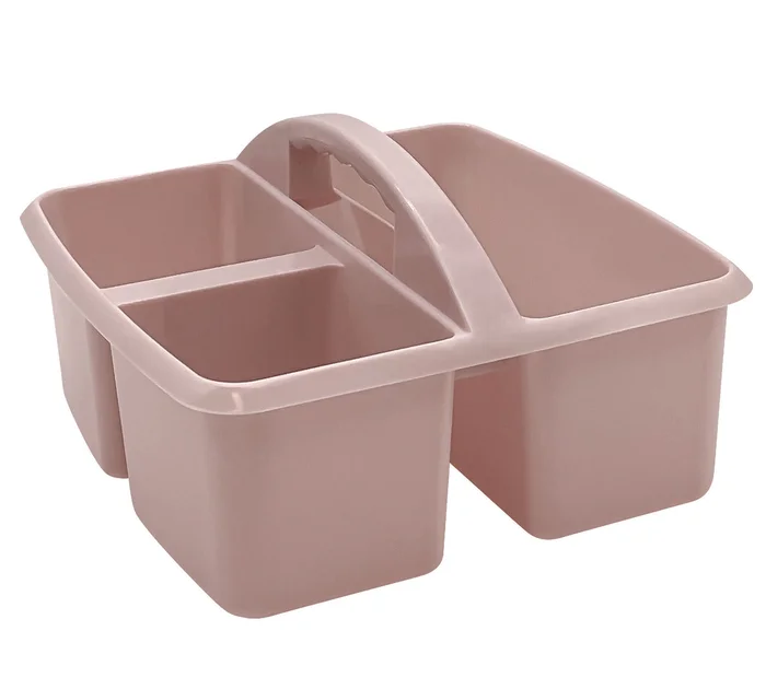 Light Mauve Plastic Storage Caddy