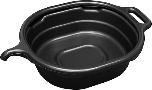 Lisle 17972 4.5 Gallon Oval Drain Pan, Black