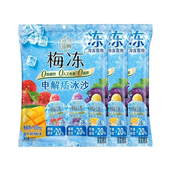Liu Mei Electrolyte Smoothie New Product Plum Jelly 100g * 3 Bags Summer Jellies Children's Snacks