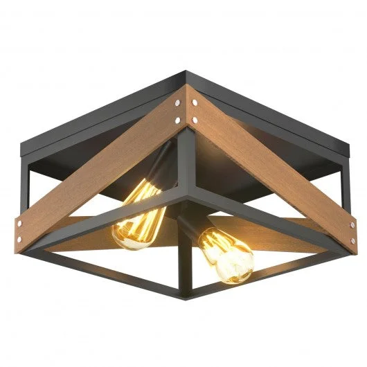 Living Room Adjustable Rustic Ceiling Geometric Lamp